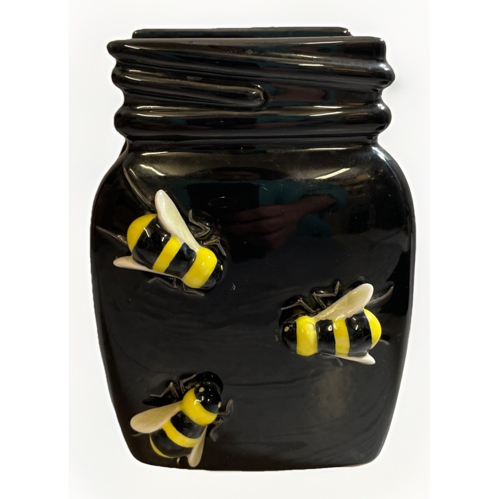 Department 56‎ 3-D Black Honey Bee Napkin Holder Vintage Retired